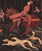 paolo uccello Portion of Paolo Uccello The Hunt oil painting